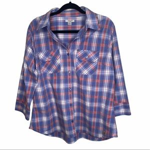 🍁3/20 Carhartt for women plaid button up 2X